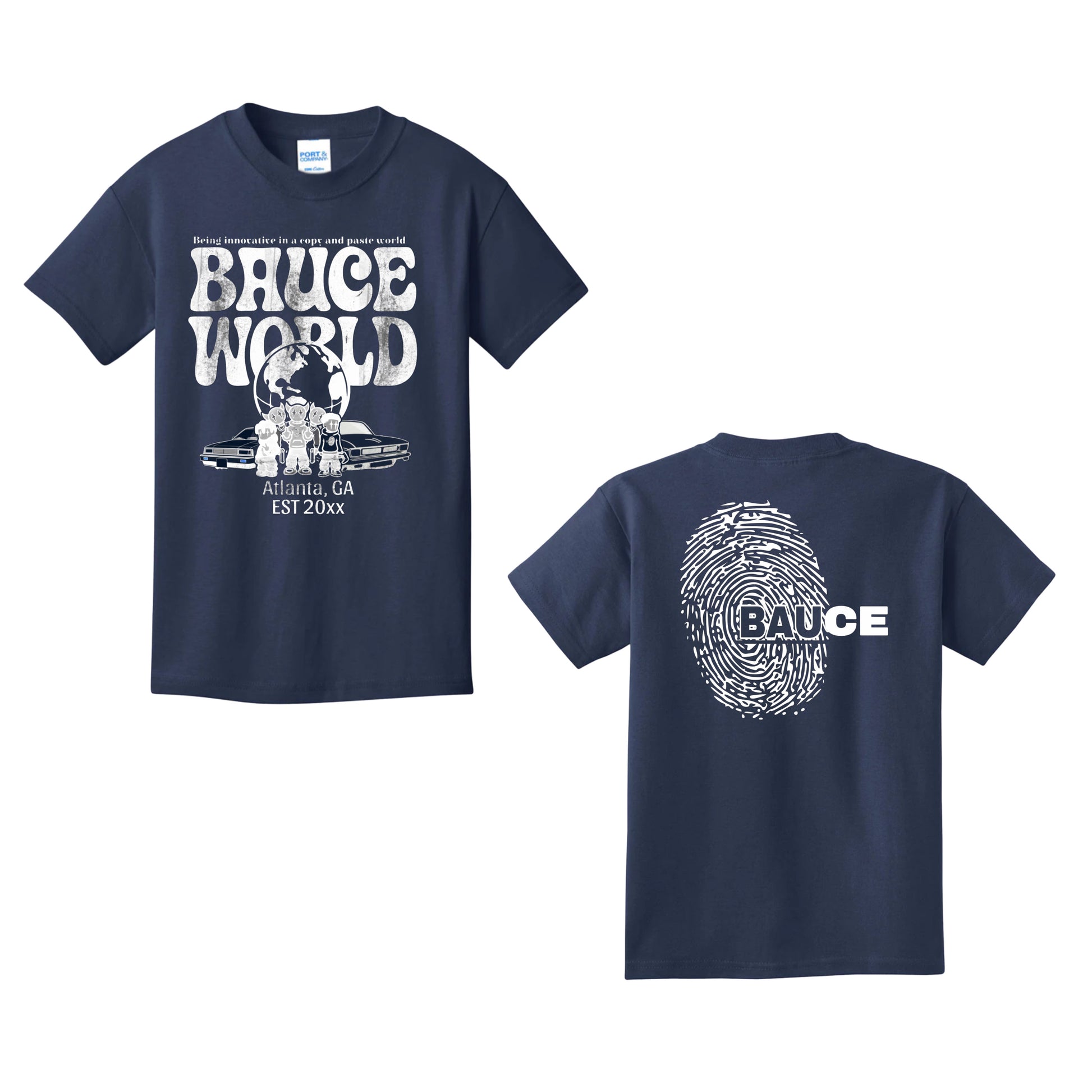 BAUCE World Navy Blue Shirt